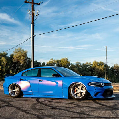 BMW Benz Glossy Diamond Blue Red Car Vinyl Wrap