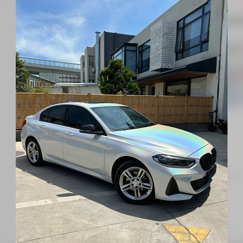 Quality Glossy Laser White Car Vinyl Wrap
