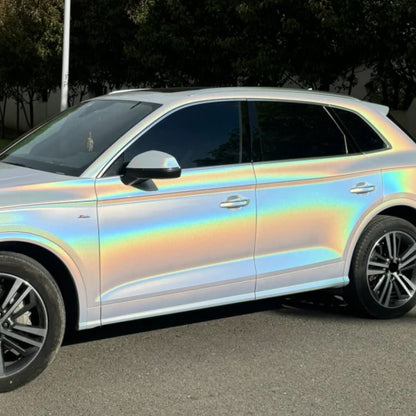 Vinilo para coche Toyota Tesla blanco láser mate