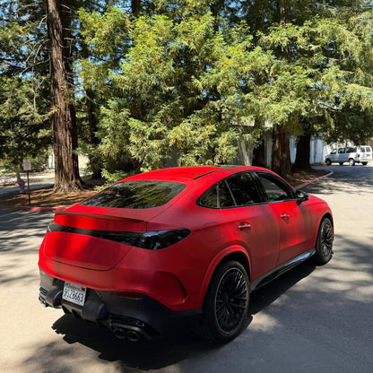 Quality Satin Chrome Prismatic Red Car Vinyl Wrap