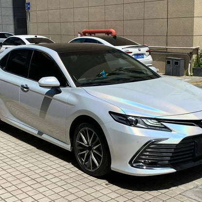 Vinilo para coche Toyota Tesla blanco láser mate