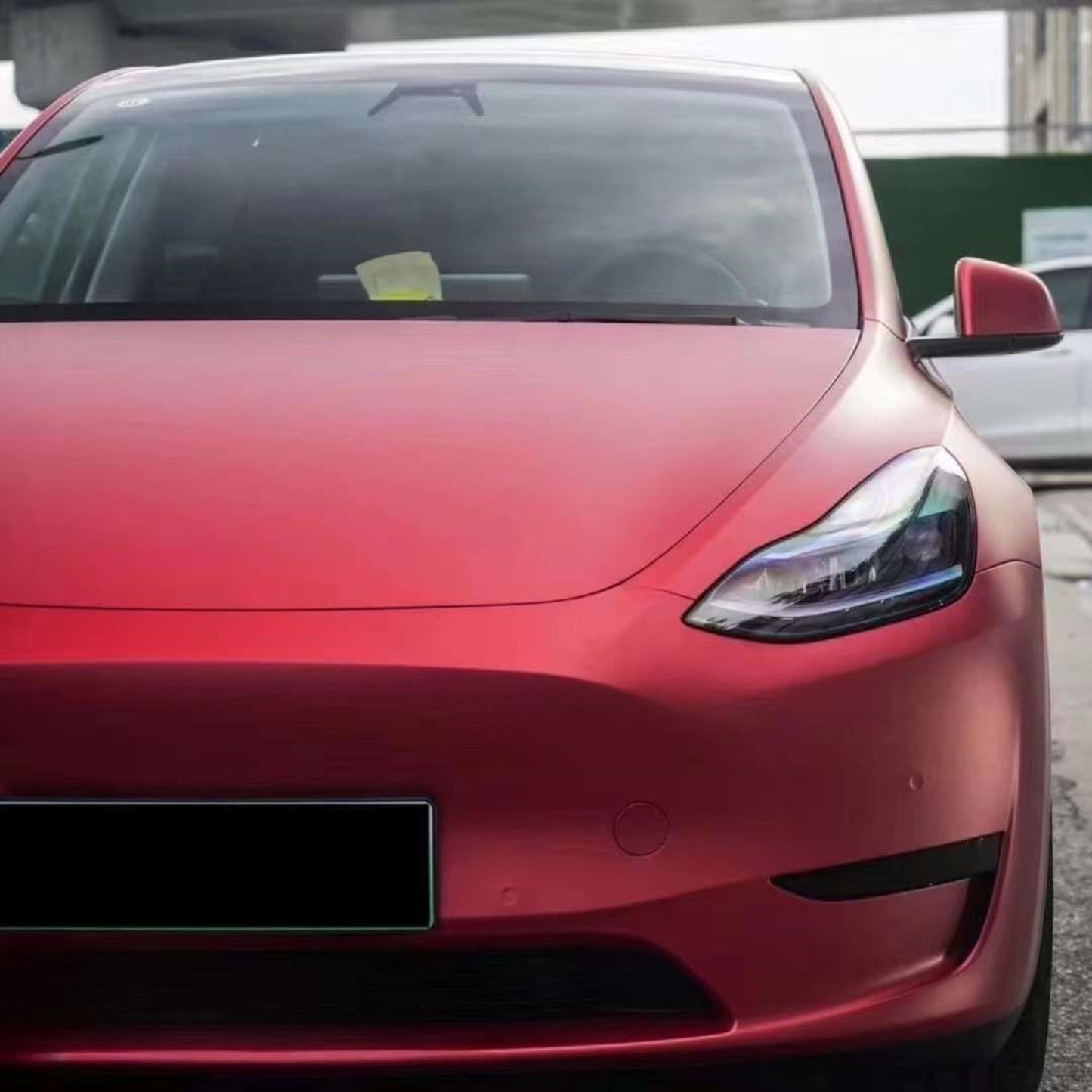 Quality Satin Chrome Prismatic Red Car Vinyl Wrap