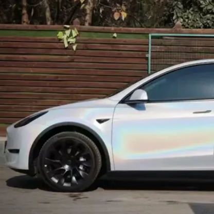 Vinilo para coche Toyota Tesla blanco láser mate