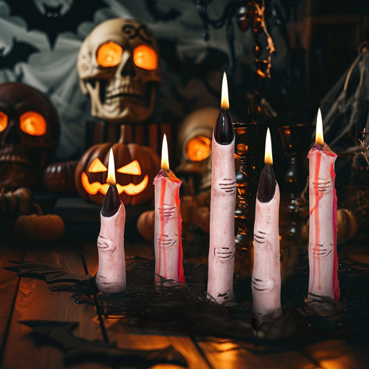 Halloween Scary Finger Candles – 5 Pack
