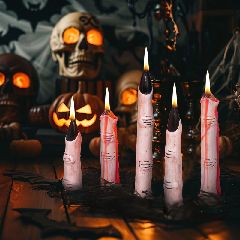 Halloween Scary Finger Candles – 5 Pack