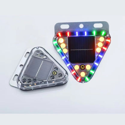 2 in 1 Solar Triangle Lights Car Emergency Warning LED Lamp