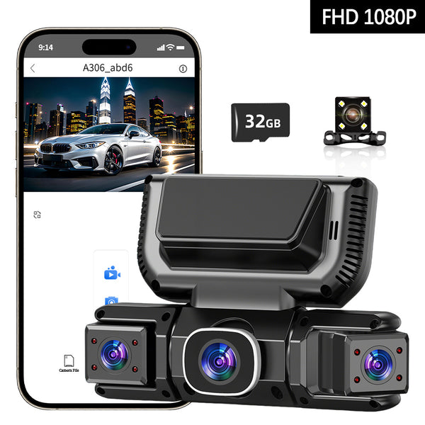 360 Degree View 4 Channel Dash Cam