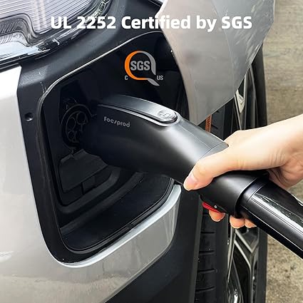 for Tesla to J1772 Charger Adapter, Max 60A 250V for NACS to J1772 Electric Vehicles Charging Adapter Compatible with Tesla Mobile/Wall Connectors, Destination Chargers -UL 2252