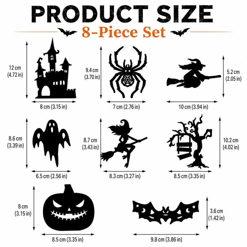 Halloween LED Silhouette Wall Light Stickers