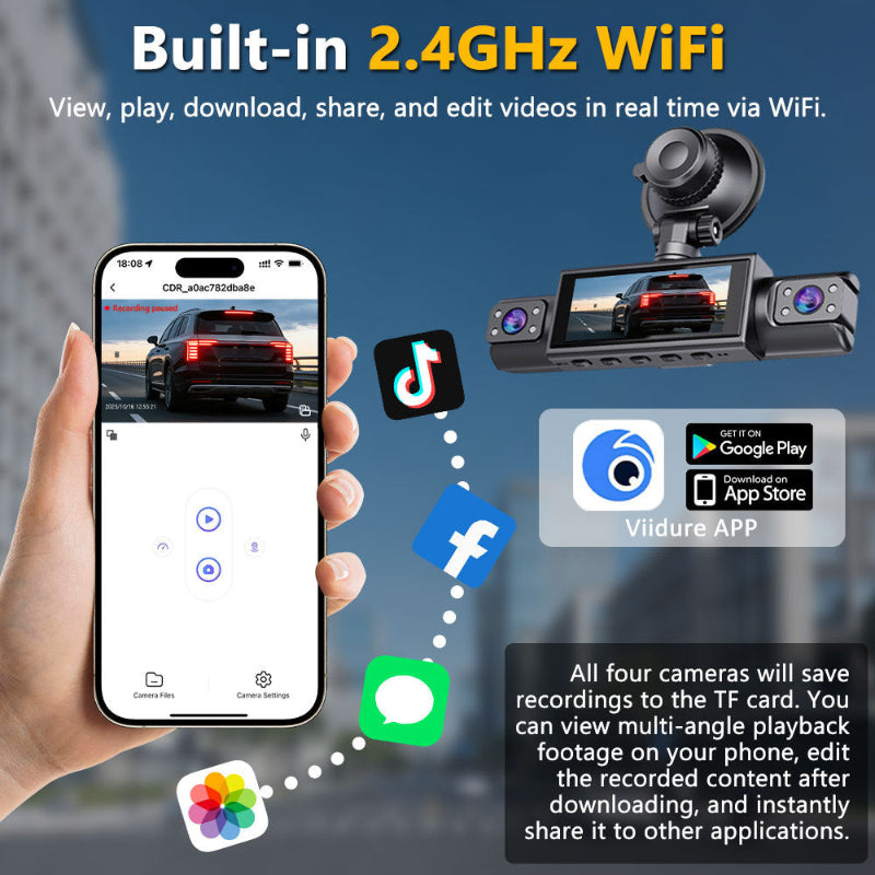 The 360° 4‑Channel Dash Cam