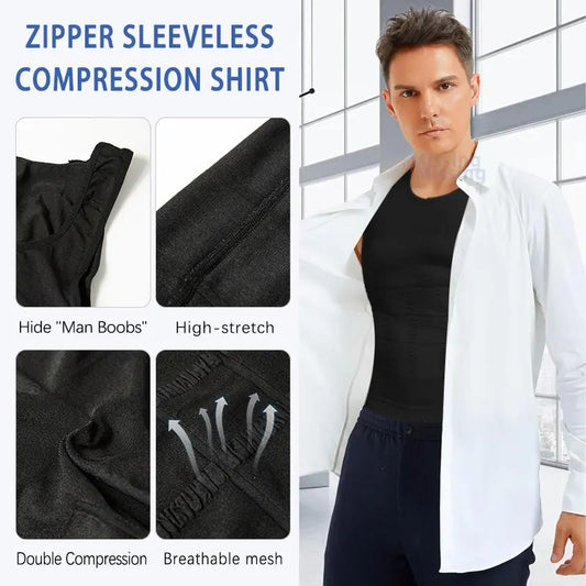 Men's Round Neck Compression Tank Top