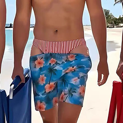 Custom Funny Patriotic Men Swim Trunks