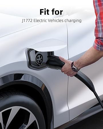 for Tesla to J1772 Charger Adapter, Max 60A 250V for NACS to J1772 Electric Vehicles Charging Adapter Compatible with Tesla Mobile/Wall Connectors, Destination Chargers -UL 2252