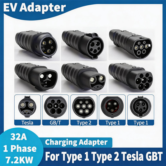 For All Standard EV Charger And EV Charging Adapter type 1 to type 2 adapter Tesla to GBT converter GBT to J1772 Charger adapter