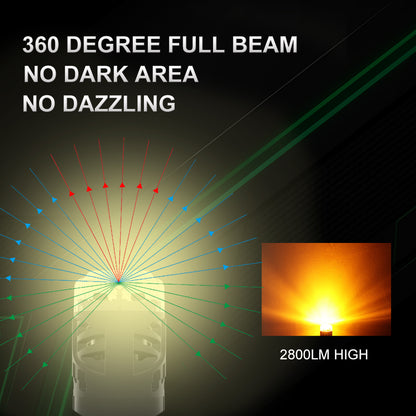 Red LED Strobe Tail Brake Light Bulb