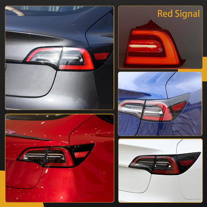 3 Pin LED Tail Light Assembly, Rear Right Passenger Side Brake Outside Tail Lamp, for Tesla Model 3 2017 2018 2019 2020