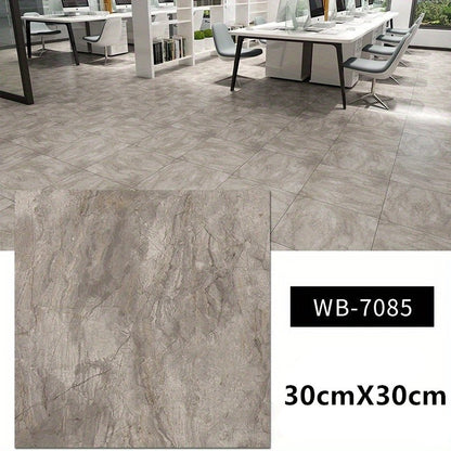 Peel & Stick Marble-Look Floor Tiles