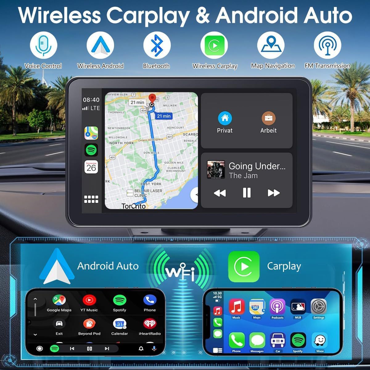 Upgraded Wireless CarPlay Screen