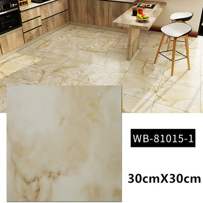 Peel & Stick Marble-Look Floor Tiles