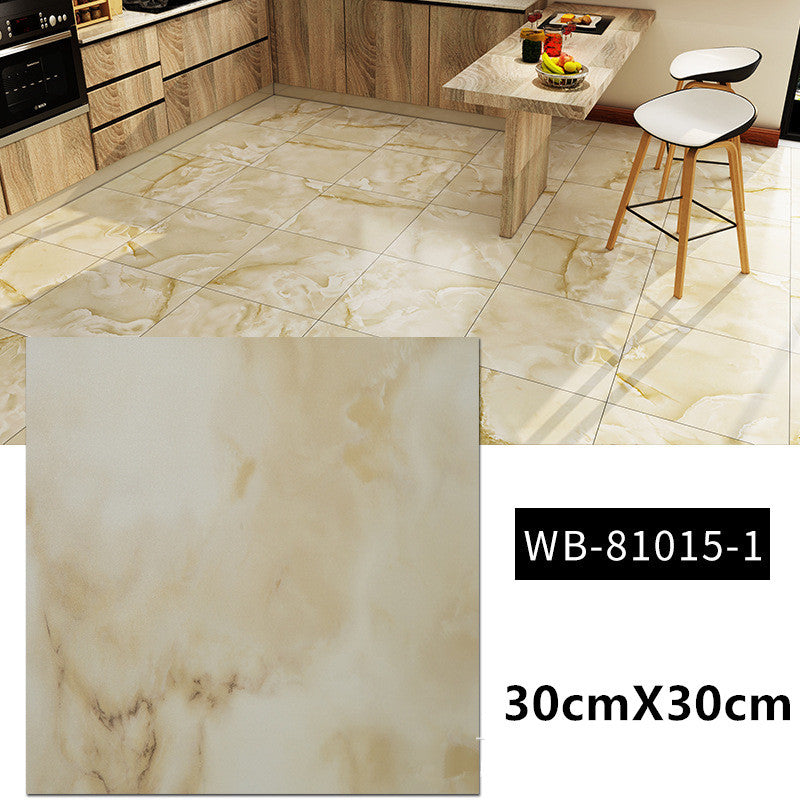 Peel & Stick Marble-Look Floor Tiles