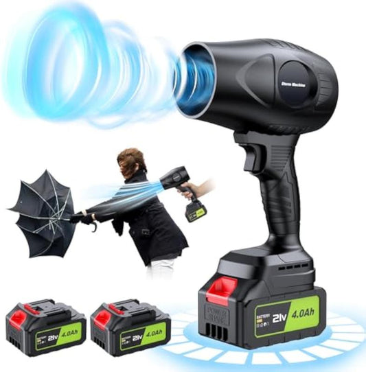 Cordless Leaf Blower Violent Turbo Fan 200W Handheld Super Power Air Duster