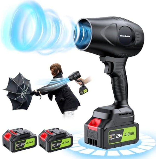 Cordless Leaf Blower Violent Turbo Fan 200W Handheld Super Power Air Duster