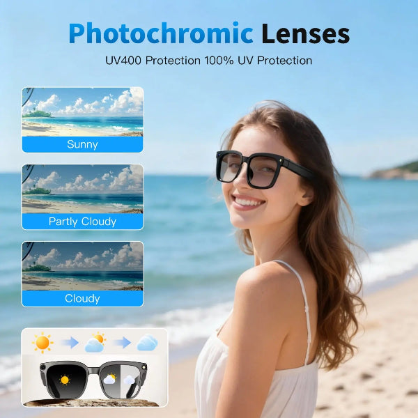 Smart AI Camera Glasses 8MP
