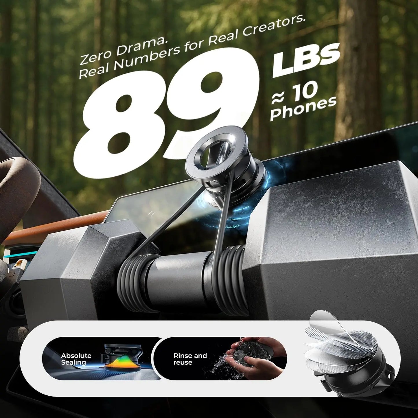 Vacuum Phone Mount for Car Accessories