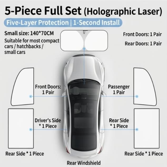 Foldable Anti-UV Windshield Sunshade