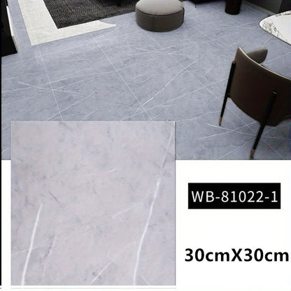 Peel & Stick Marble-Look Floor Tiles