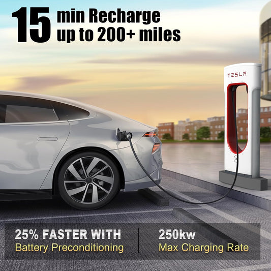 2026 Upgraded for NACS to CCS Adapter, [Max 500A 1000V] Fast Charge Electric Vehicle Charging Adapter, Tesla Supercharger to CCS1 Charger Adapter Compatible with Tesla Superchargers