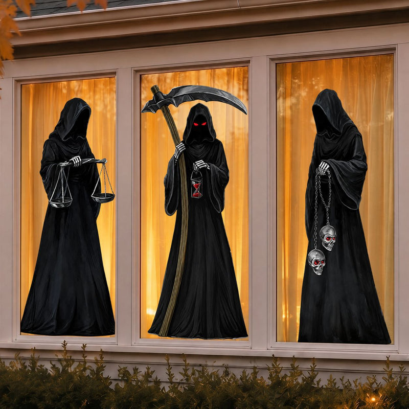 Extra Large Halloween Ghost Window Clings – 3 Sheets