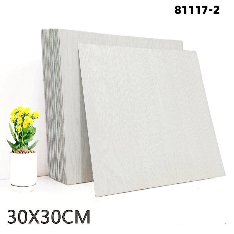 Peel & Stick Wood-Grain Floor Tiles