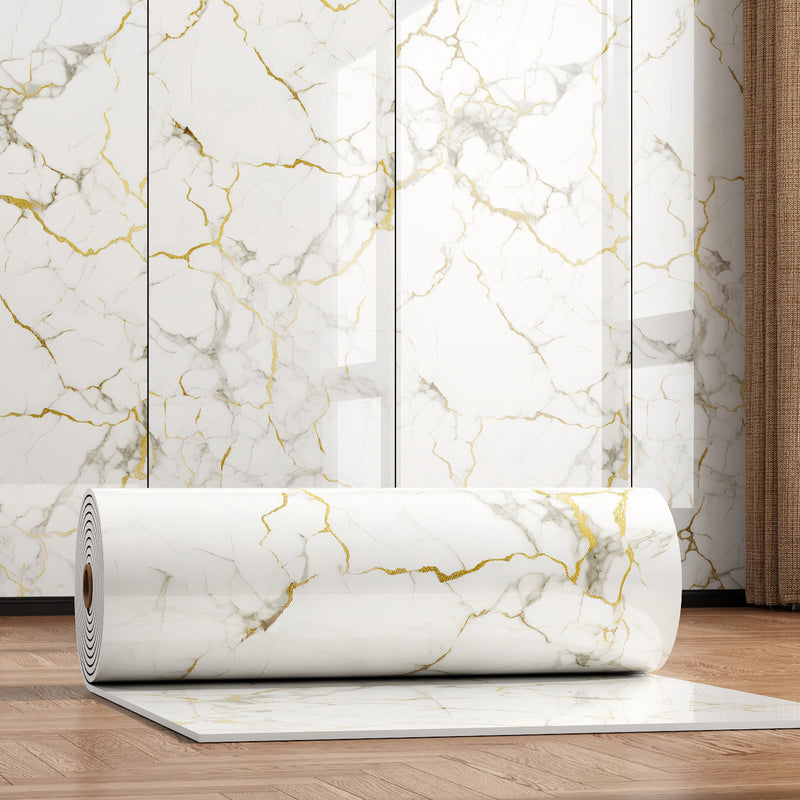 Peel & Stick Marble Wall Panel Roll