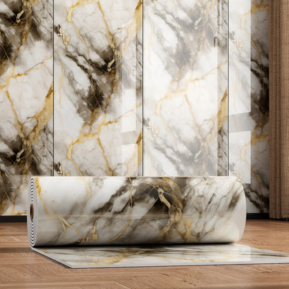 Peel & Stick Marble Wall Panel Roll