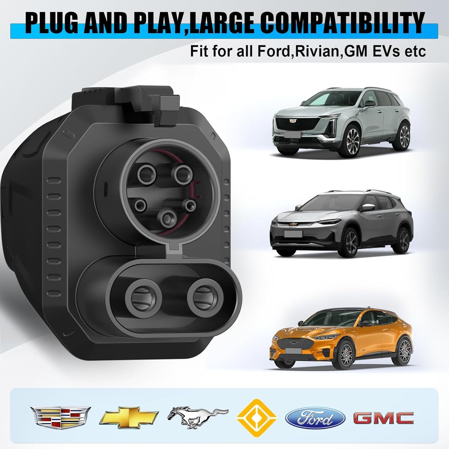 2026 Upgraded for NACS to CCS Adapter, [Max 500A 1000V] Fast Charge Electric Vehicle Charging Adapter, Tesla Supercharger to CCS1 Charger Adapter Compatible with Tesla Superchargers