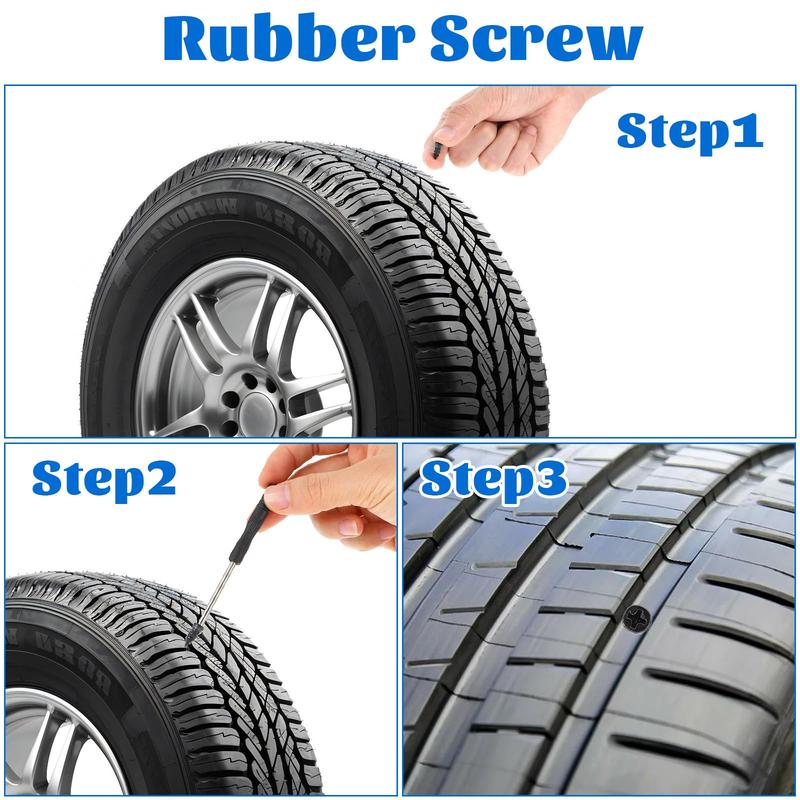 Self-service Tyre Repair Vacuum Rubber Nails Kit