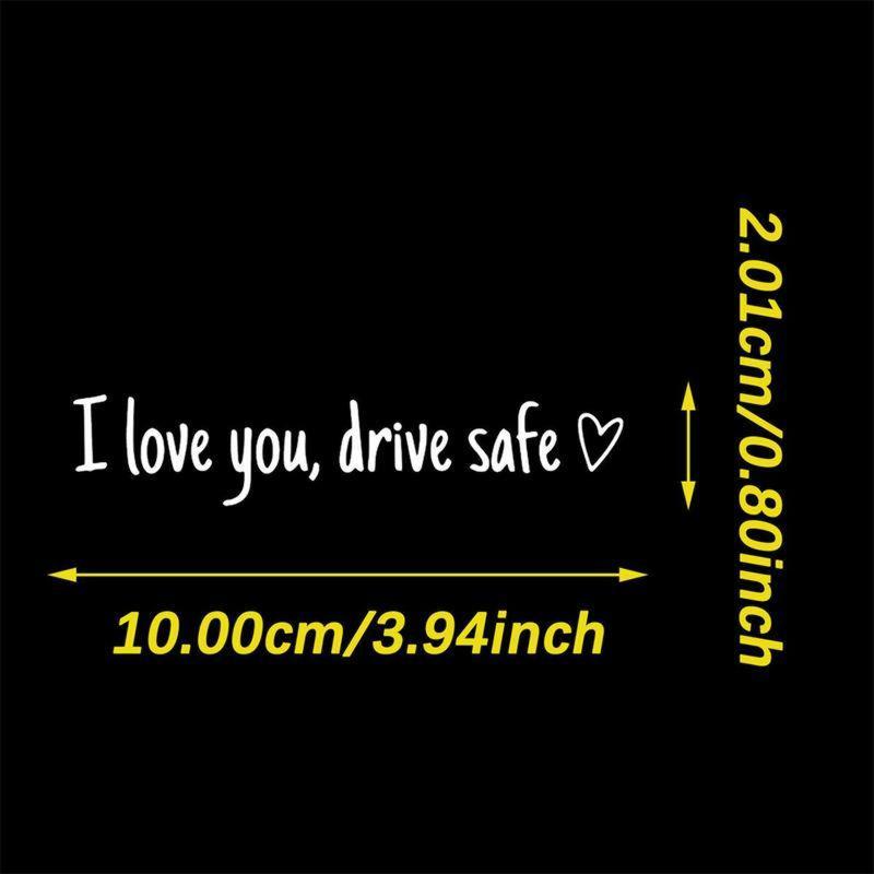 I Love You Drive Safe Car Mirror Decal