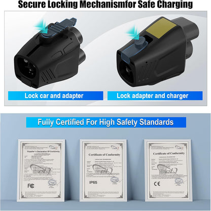 2026 Upgraded for NACS to CCS Adapter, [Max 500A 1000V] Fast Charge Electric Vehicle Charging Adapter, Tesla Supercharger to CCS1 Charger Adapter Compatible with Tesla Superchargers