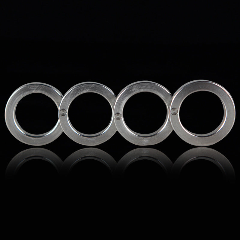 Steel Foldable Four-Finger Defense Ring-GS140