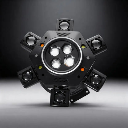 6-in-1 LED RGBW 6-Arm DJ Light for Parties