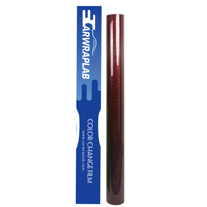 Red Forged Carbon Fiber Vinyl Wrap