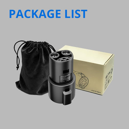 J1772 to Tesla Adapter for Tesla Model 3/Y/X/S & Cybertruck EV Charging Connector with SAE J1772 Level 1 Level 2 Stations Max 80A/250V Fast Charging IP65 Waterproof UL 2251 CE Certified