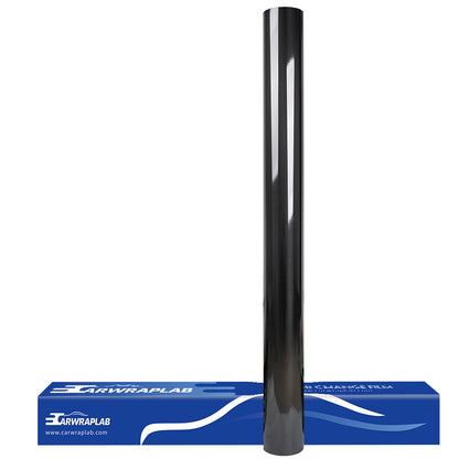Gloss Classic Black Carbon Fiber Vinyl Wrap