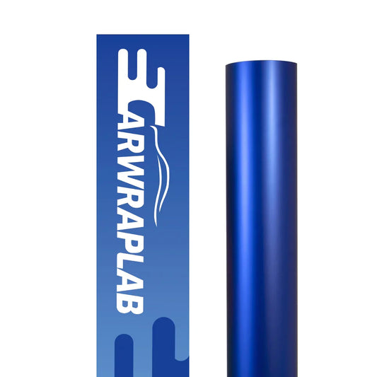 satin chrome silk ultramarine vinyl wrap
