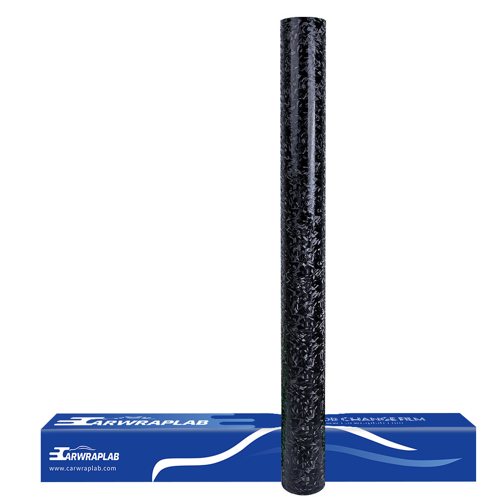 Shadow Forged Black Carbon Fiber Vinyl Wrap