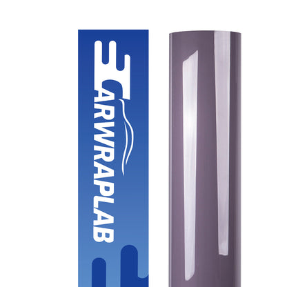 high glossy purplish grey vinyl wrap