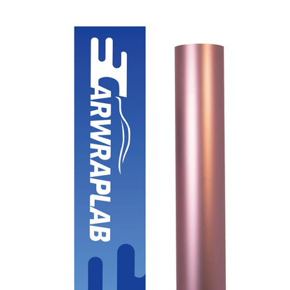 satin chrome silk rose gold vinyl wrap