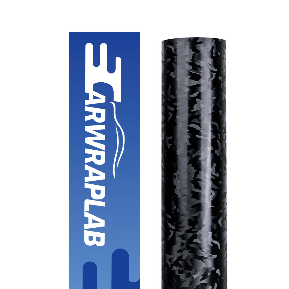Camouflage Black Carbon Fiber Vinyl Wrap