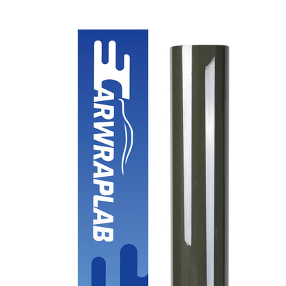 high glossy rifle green vinyl wrap